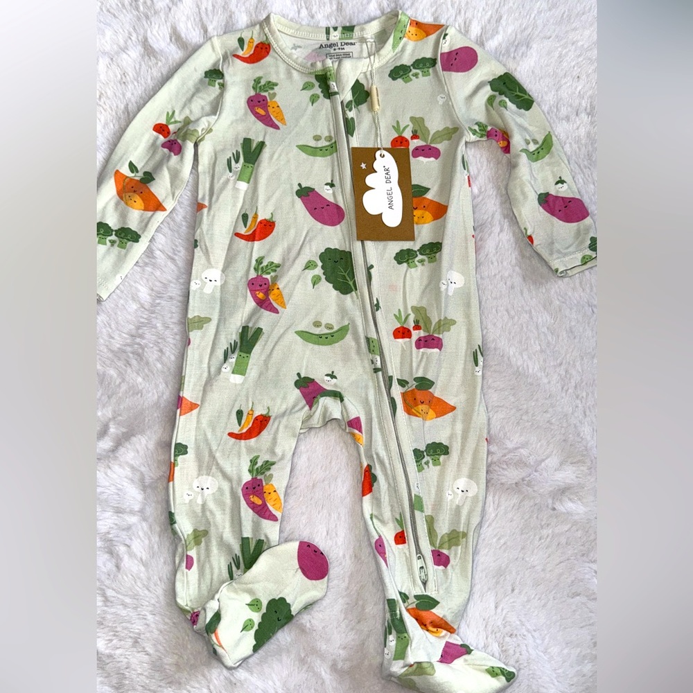 Angel dear veggies bamboo footie